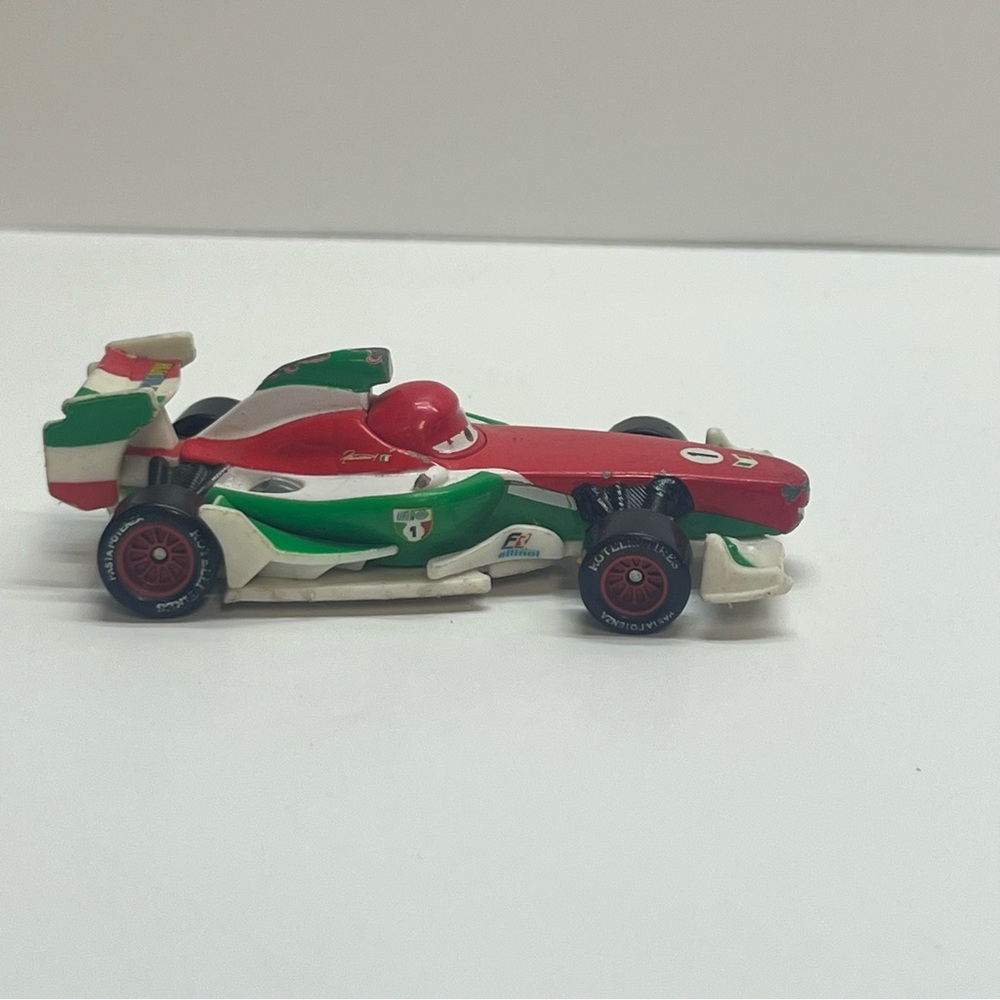 disney pixar‎ cars francesco bernoulli race car red green formula 1 mattel